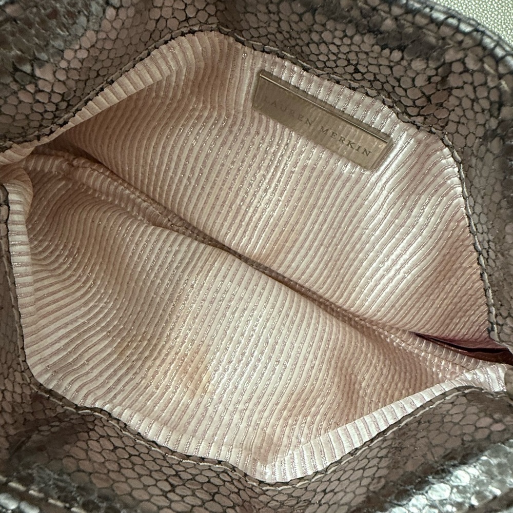Laura Merkin Metallic Clutch Bag - Picture 3 of 6